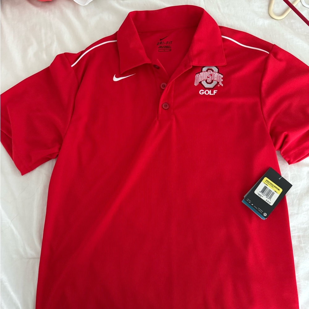 Nike OSU Red Golf Polo Shirt